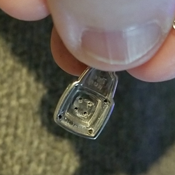 SUN Solid 925 SS with White Gold Overlay Genuine Diamonds - Picture 16 of 16